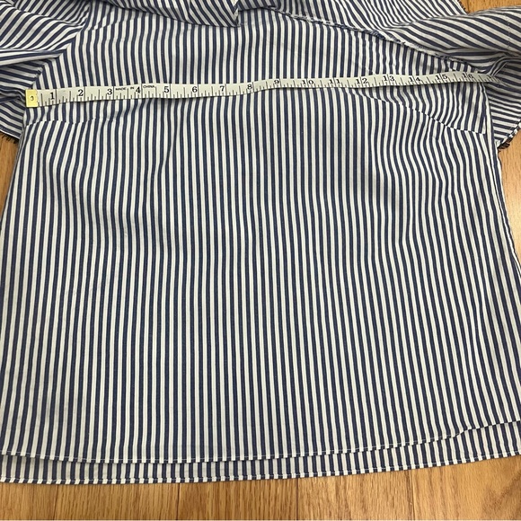 Veronica Beard Isla Striped One Shoulder Blouse - Picture 11 of 11